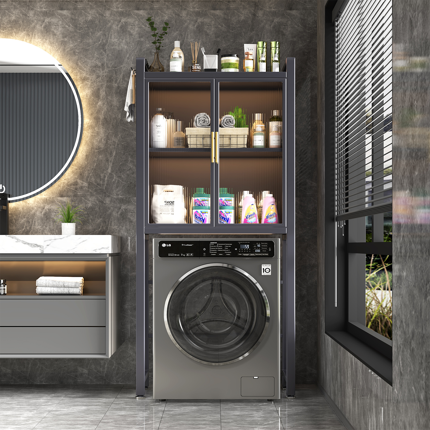 回南天也不怕潮湿的洗衣机置物架