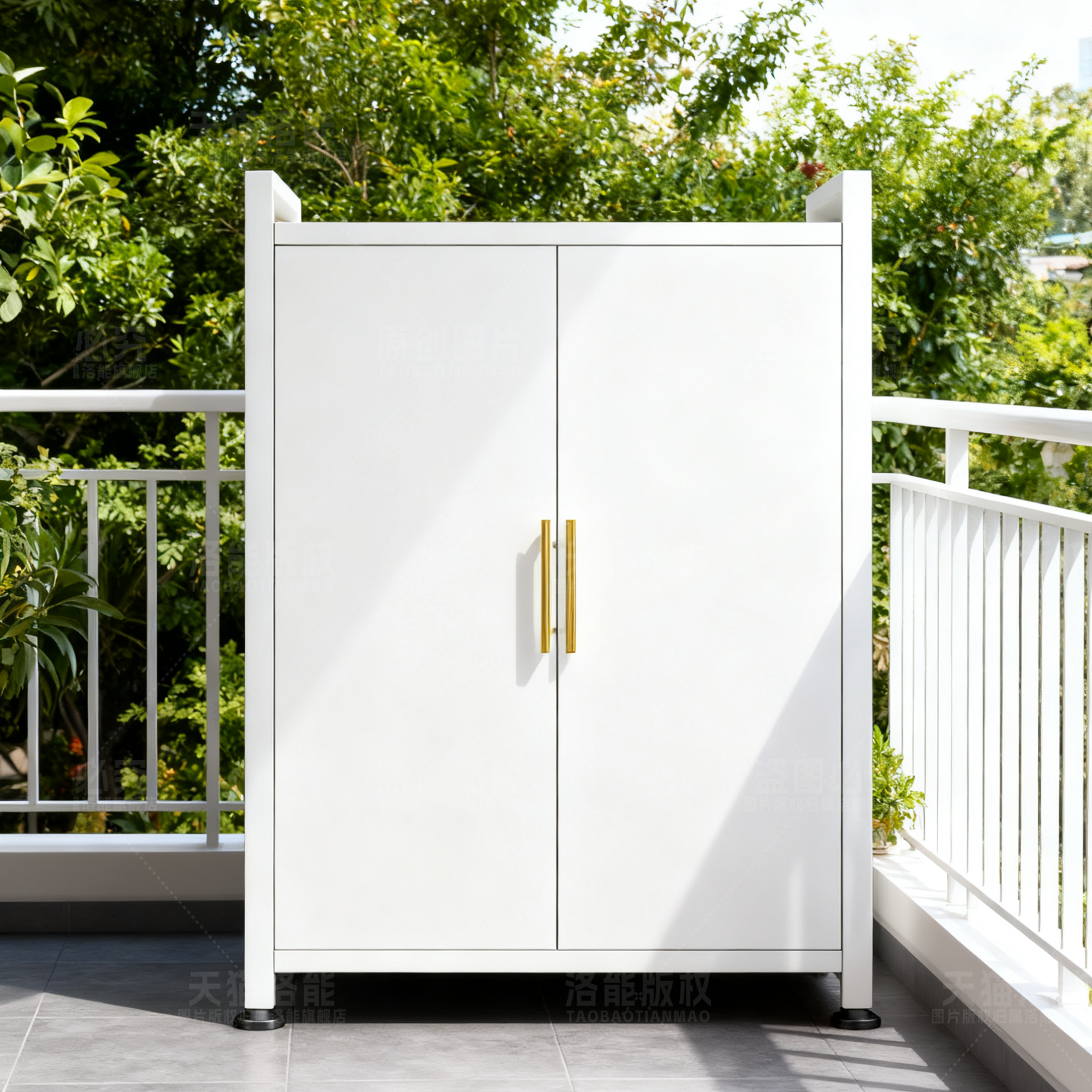 加厚承重+送货上门】钢制阳台柜