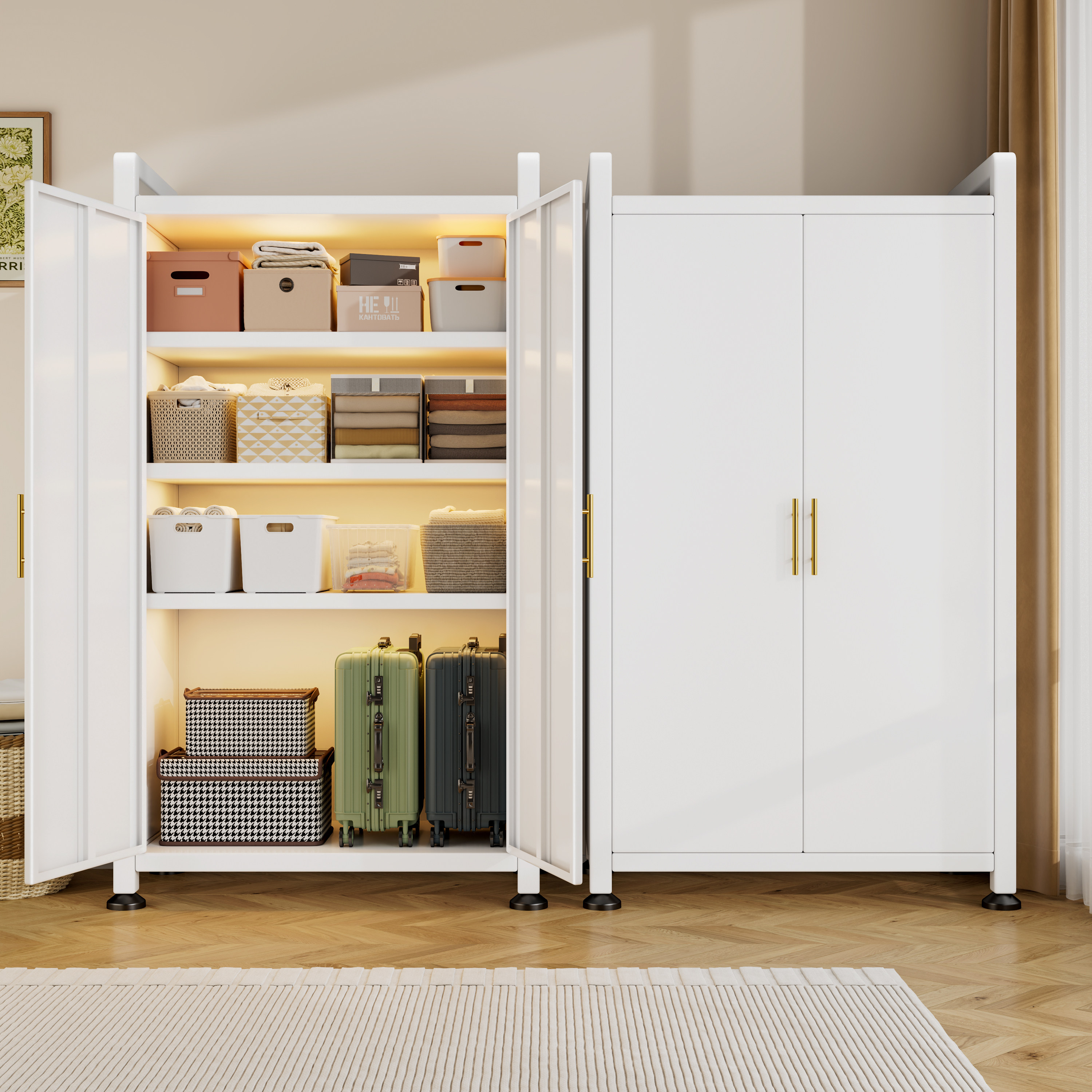 多场景适用“放呢都合适”储物柜