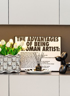 入户玄关钥匙收纳轻奢ins摆件门口鞋柜家居客厅酒柜电视柜装饰品