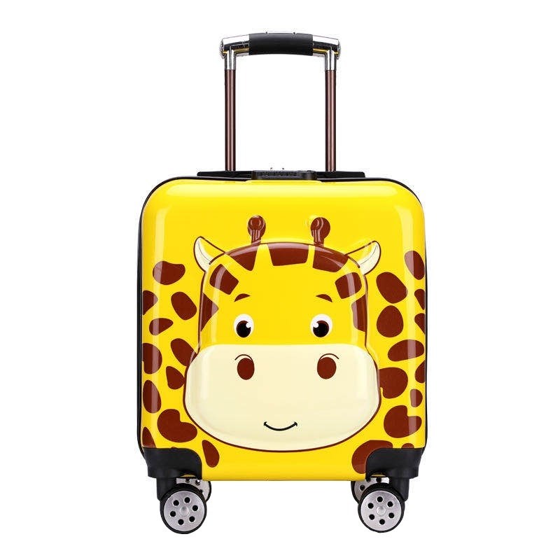 儿童拉杆箱小学生黄行李箱女童男孩旅行箱可爱卡通宝宝登机箱拖箱