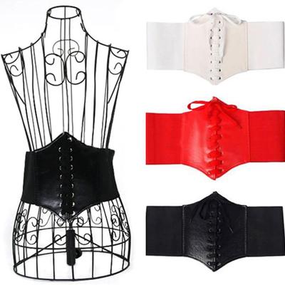 2023 Women Corset Wide Pu Leather Belt Cummerbunds Strap Bel
