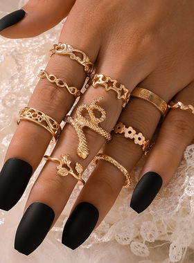 好货Jewelry Combination Set Ring Multi-piece Set Joint Ring