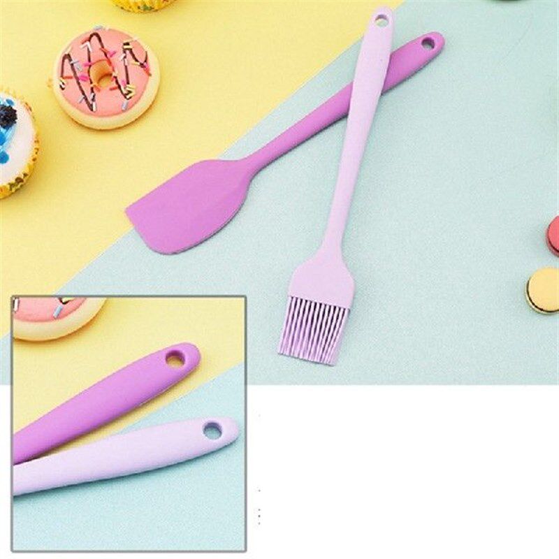 6Pc Silicon Spatula Set Baking Cooking Spatulas Cooking