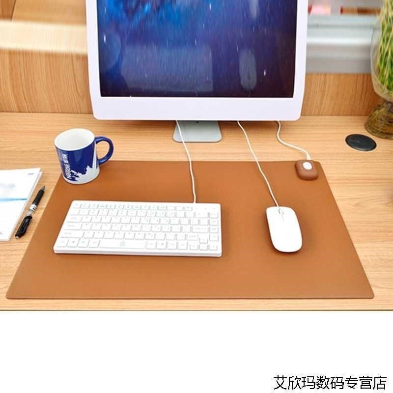US Plug Winter Warmer Office Table Computer Mouse Pad PU Wat