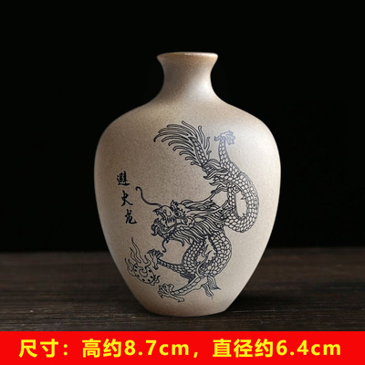 新品避火龙瓶子陶瓷土罐厨房在西北角辟火龙瓶化解乾位三避火龙壶