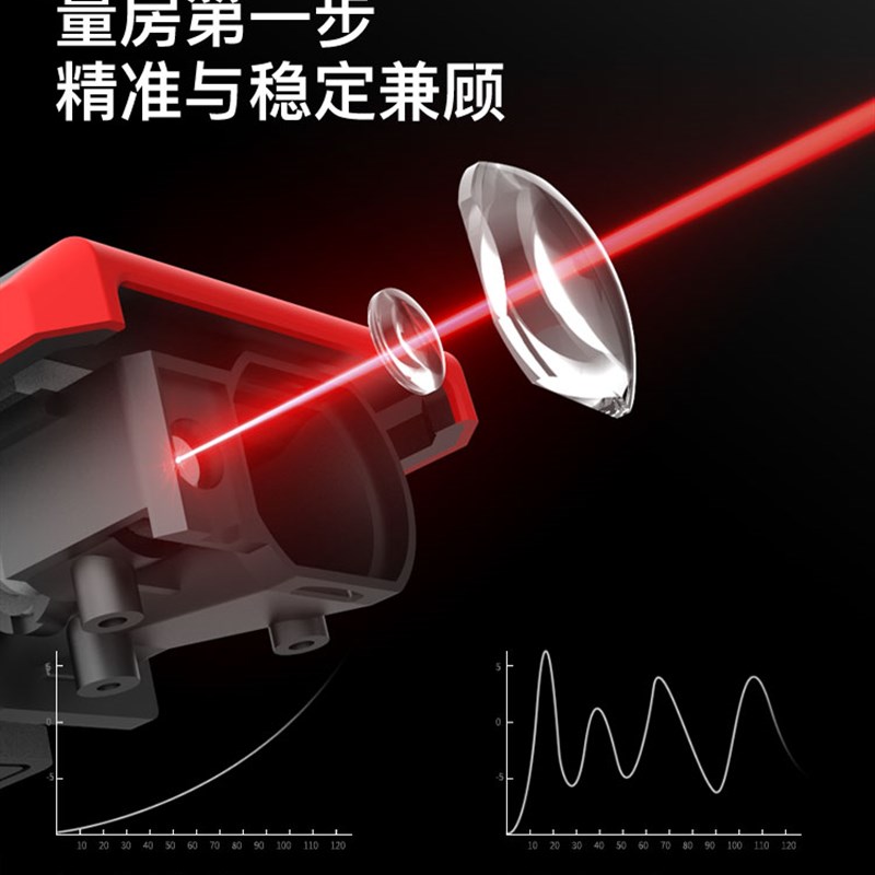 。激光测距仪高精度红外线手持测量器工具量房神器DA50激光尺