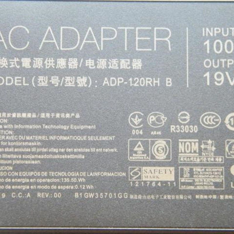 华硕飞行堡垒6代 FX86FE/FM笔记本电源适配器19V 6.32A电脑充电线