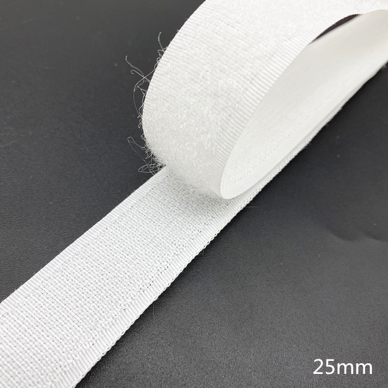 1 Pair 15mm-50mm Black White Fastener Tape s Hook and Loop T
