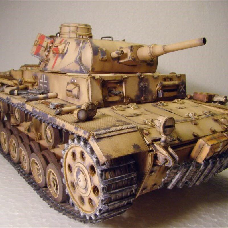116 German G Type NO.3 Tank 3D Paper Model Fine Version Pap