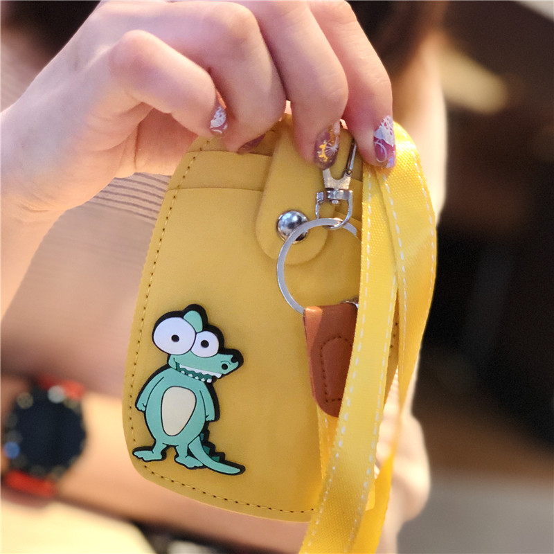 钥匙扣卡套一体证件套多位防磁可爱创意多功能银行卡公交卡保护套