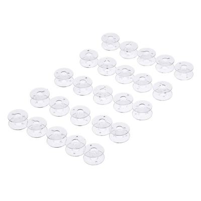 10pcs/lot Sewing Accessories Plastic Empty Bobbins Transpare
