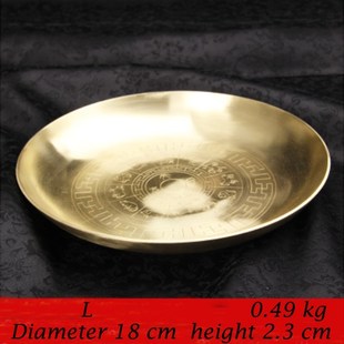 Plate thickening for Fruits tableware Pure nut copper