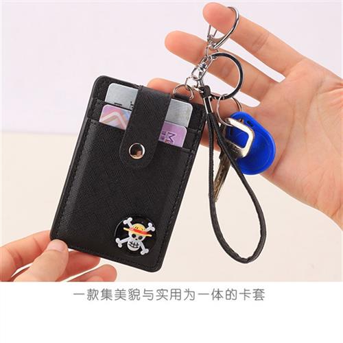 卡包女孩挂绳卡套公交吊绳校园多功能学生证员工卡位创意双层胸牌