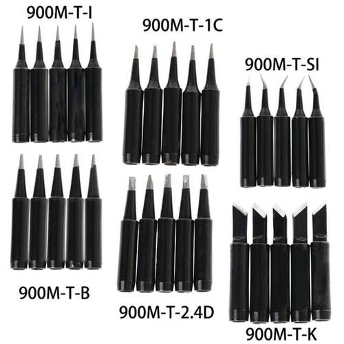 5*Soldering Iron Tips Metal Tip 900M-T SI/I/B/K/2.4D/1C Weld