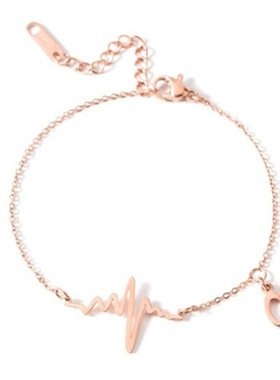 ECG Titanium Steel Anklet Womens Leg Ring Jewelry Womens B