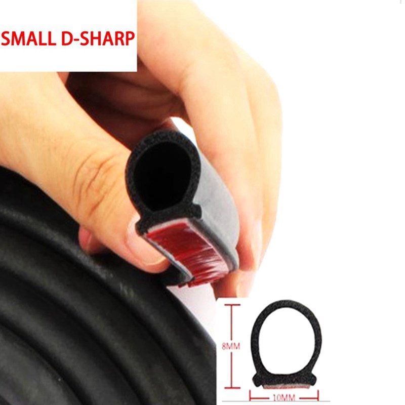 4M D-Shape Car Rubber Seal Sound Insulation Car Door Sealing