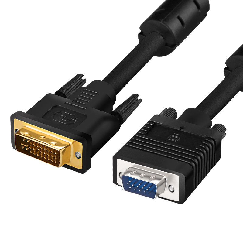 誉陆 DVI转vga线 24+5转VGA 电脑显示器连接线1.5/3/5/10/15/20米