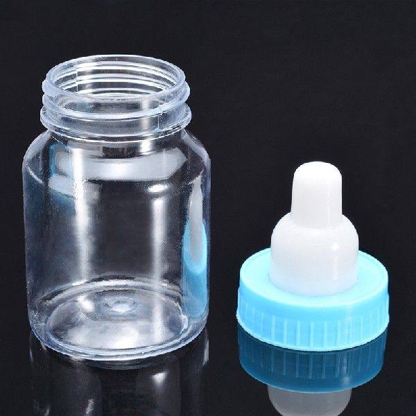 24Pcs Baby Girl Boy Shower Favor Bottles Candy Box Bottle fo