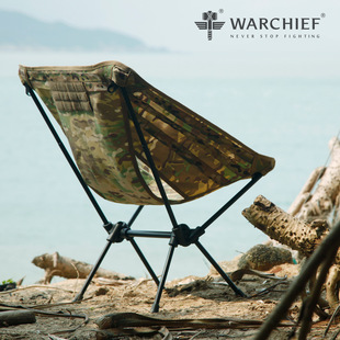 酋长运动户外月亮椅露营装备用品便携式折叠椅子钓鱼椅批发轻椅
