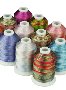 段染绣花线家用工业绣花机用绣花线法式绣花线embroidery thread