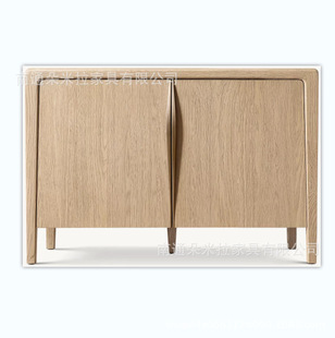 RH美式实木高端豪华别墅餐厅餐边柜储物柜收纳柜展示柜