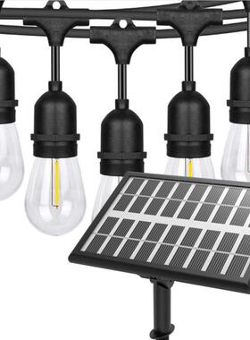 新太围阳款能灯串室外庭院露营阳能NAJ氛灯串太E27接口节能