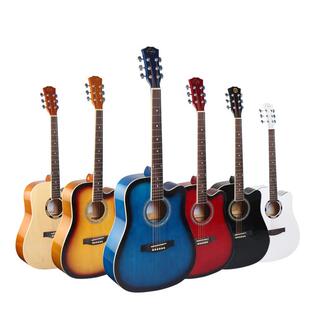 厂家直批新款经典guitar椴木亮光哑光民谣吉他4041寸乐器