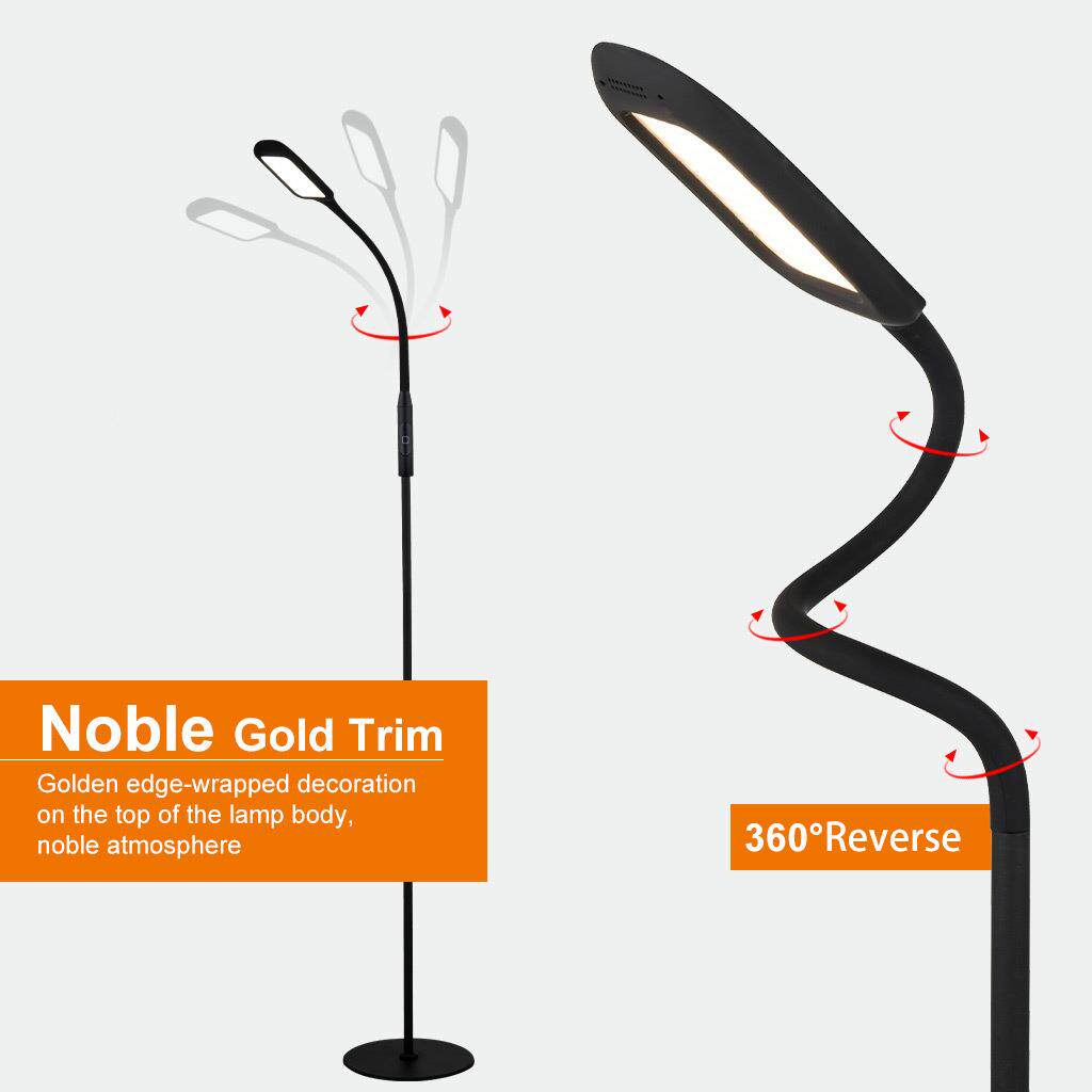 led落地灯超亮客厅MF18189卧室床头立式台灯落地阅灯灯钢读琴桌书