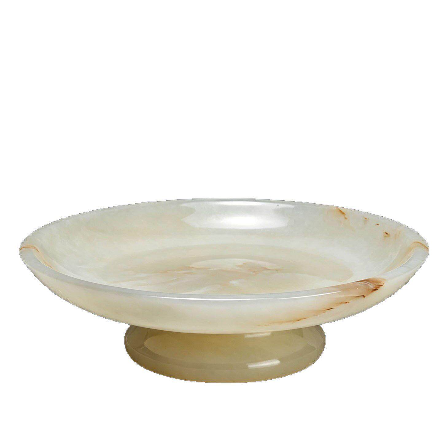 天然玉石果盘托盘装饰工艺品水果点心糕点首饰收纳盘家居装饰摆件
