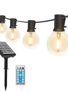 新款户外LED太GPC阳诞能G灯串防雨E12串灯庭院4节日G050圣装饰