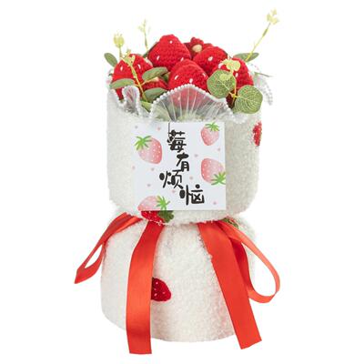 毕业季针织花束礼物向人日水果针织花束仿真花束葵成品情节闺蜜生