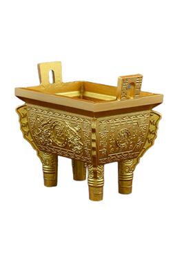 黄铜千秋盛品鼎工SLD-WHJ-铜鼎双龙鼎鼎黄铜艺摆件家居