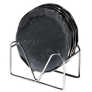 轻奢银陶瓷骨套装边纹HUH锤碟吐多用途家用小碟子甜品碟创意轻奢