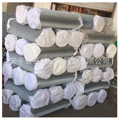 厂家做小区学校网3cm孔VDK丝菱形编织勾花网菱形勾定花铁网