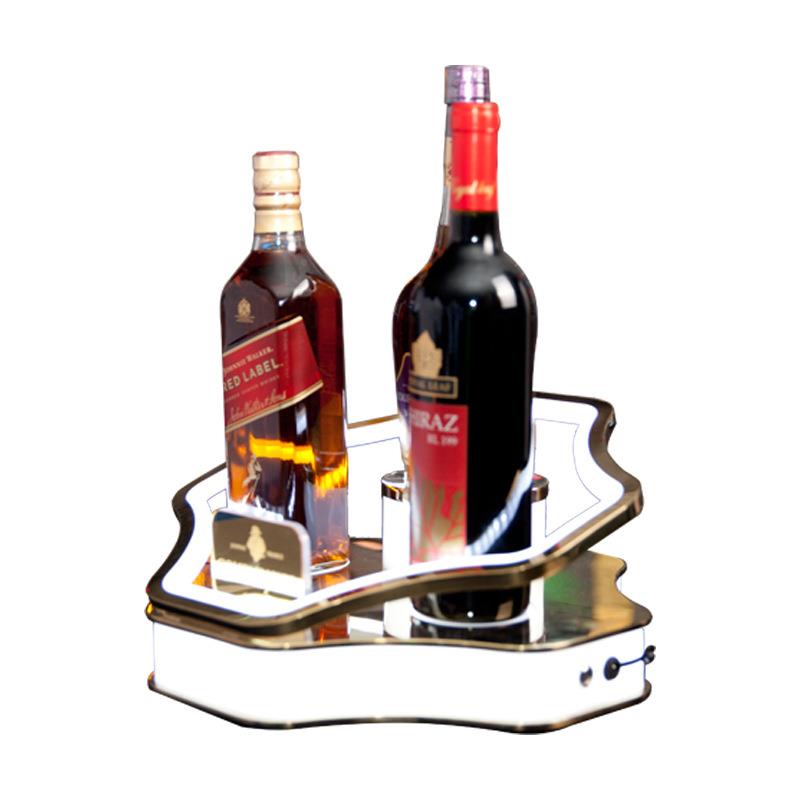 不锈钢端电镀洋发光酒香槟酒座座高陈酒列酒架三支装le白酒洋酒发
