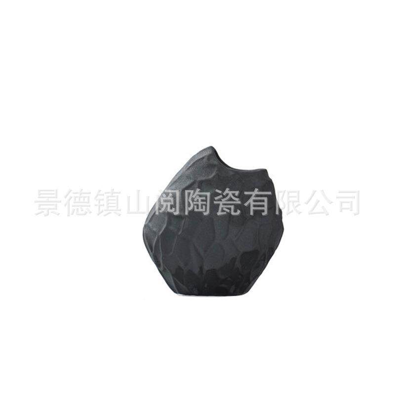 欧式素烧简约花瓶花器艺术空间装饰品样板房客厅软装设计师摆件设