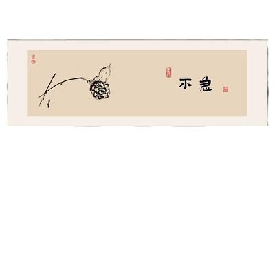 中式字画茶室装挂画餐毛笔CTJ24002书法客厅背景墙画室厅花鸟禅意