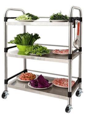 火锅车菜架火架锅店放子厨置物架子多oam4zart层烧房烤架餐推车酒