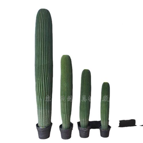 厂热家供应仿真带植物仙人掌工道绿化PU大轮CF003柱具软装程假树