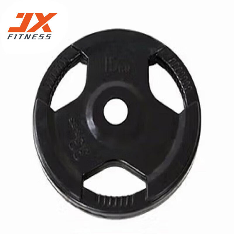 军霞JX-525 杠铃片 包胶铃片（总100KG ）健身房专用健身器材