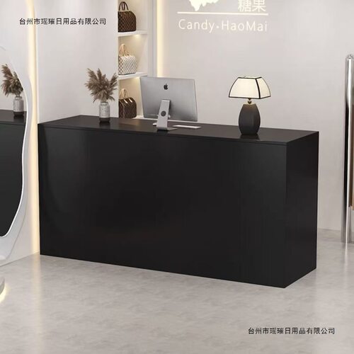 服装店吧台中岛前台收银台公司轻奢吧台接待台美容院超市小型柜台