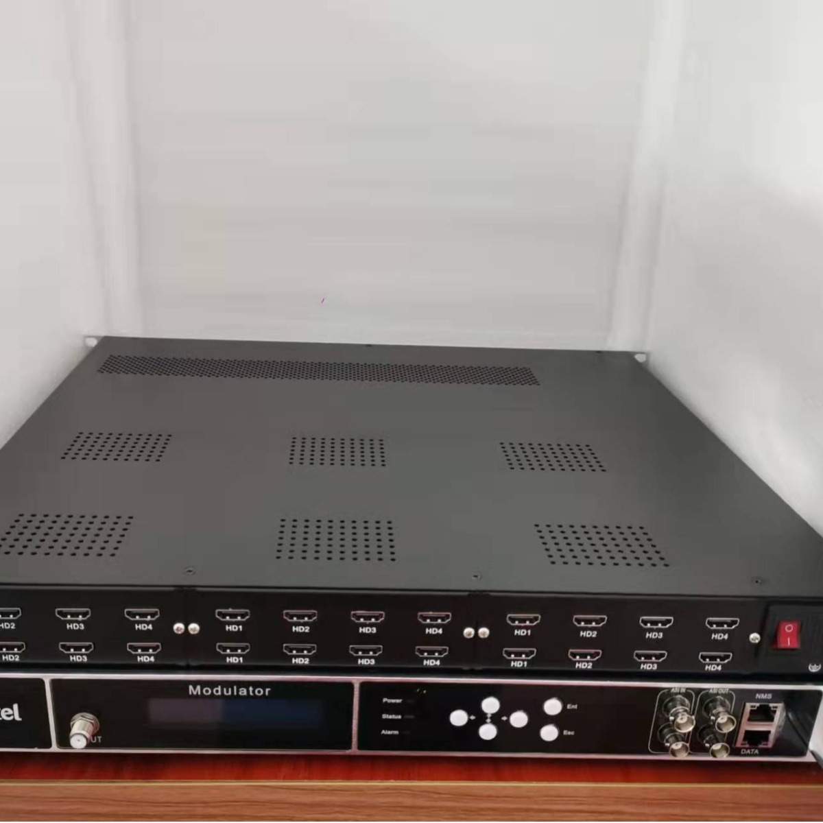 IP转32路模拟调制器 ip转数字电视DVB-C DVB-T ISDB-T数字调制器