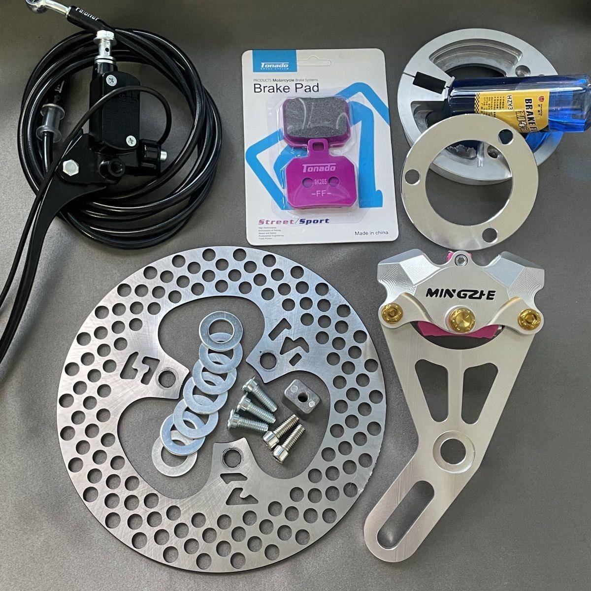 MTC-S01升级款双活塞卡钳改装刹车碟刹九号小牛通用后轮直上