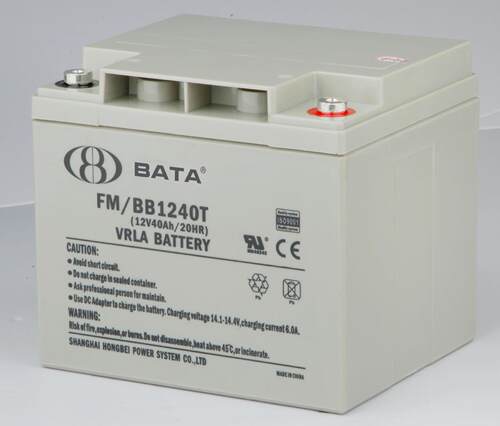 鸿贝蓄电池FM/BB1240T铅酸免维护蓄电池12V40AH备用BATA电池