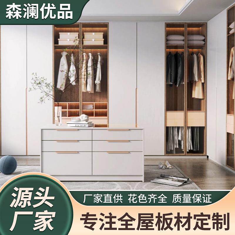 北京定制衣柜客厅卧室现代简约网红极简衣帽间一门到顶轻奢