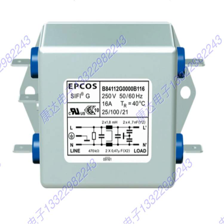 EPCOS 电源线滤波器B84143V0066R229   3相, 440 x 146 x 355mm