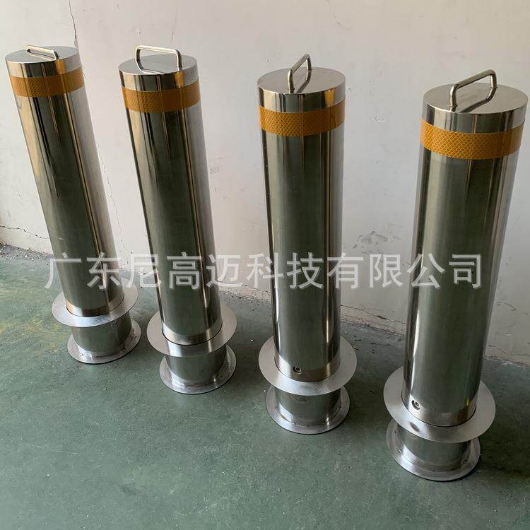 自动升降液压柱青岛单位学校入口挡车护柱手动拆装防撞柱固定路桩