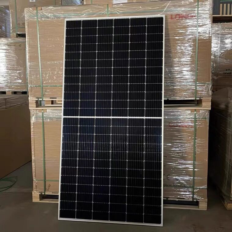 LONGI隆基450w550W双玻正A级光伏板太阳能电池板光能发电板单晶硅