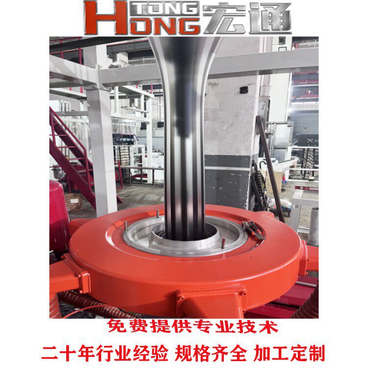 高速高低压PE吹膜机一次性环保方便袋垃圾袋桌布双色彩条吹膜机